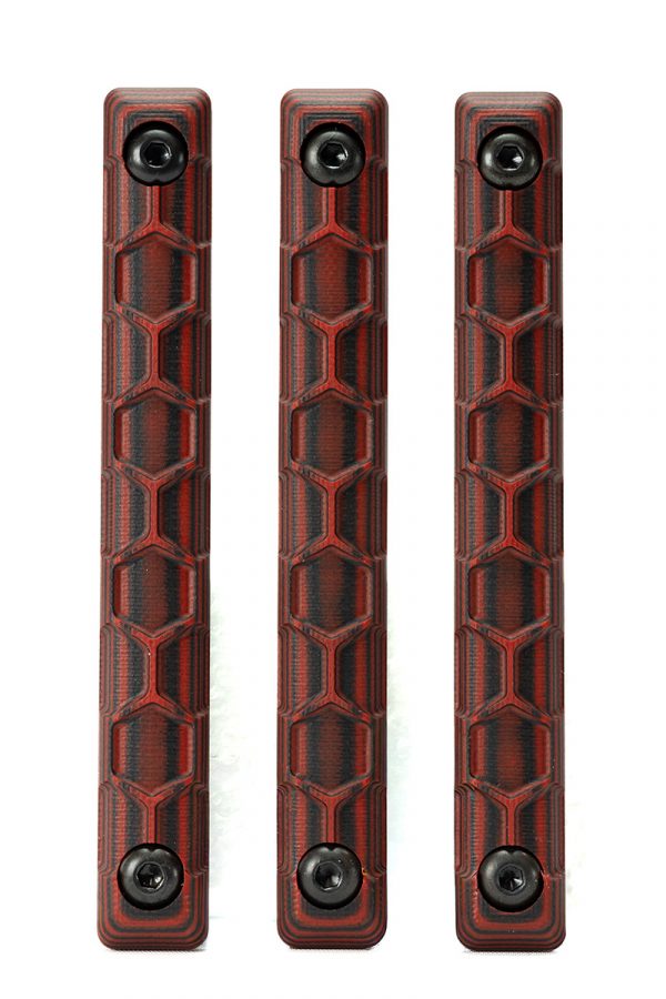HEXMAG x VZ M-LOK Rail Cover (3 Pack): RED/BLACK