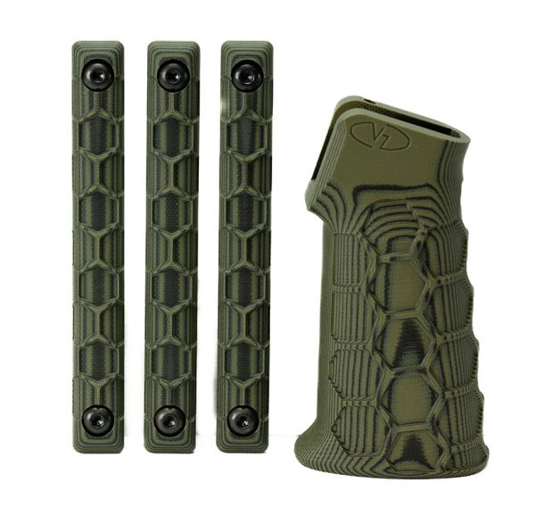 HEXMAG x VZ Tactical Grip/M-LOK Rail Cover Bundle: DIRTY OLIVE GREEN