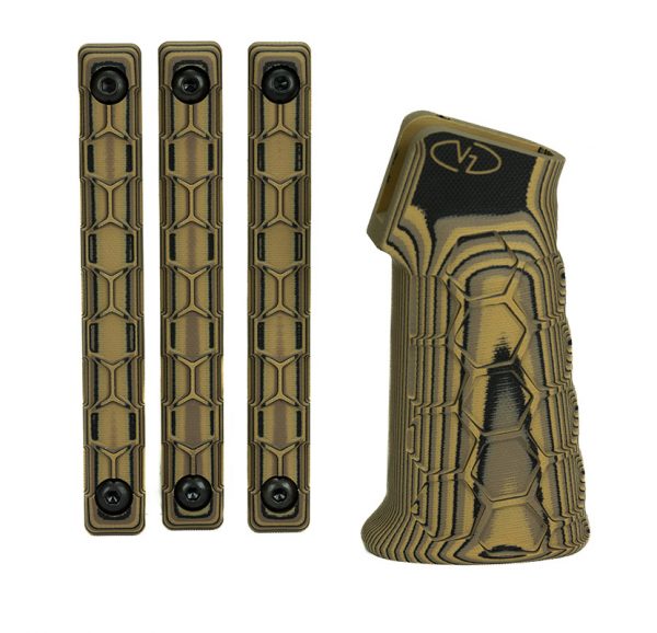 HEXMAG x VZ Tactical Grip/M-LOK Rail Cover Bundle: HYENA BROWN